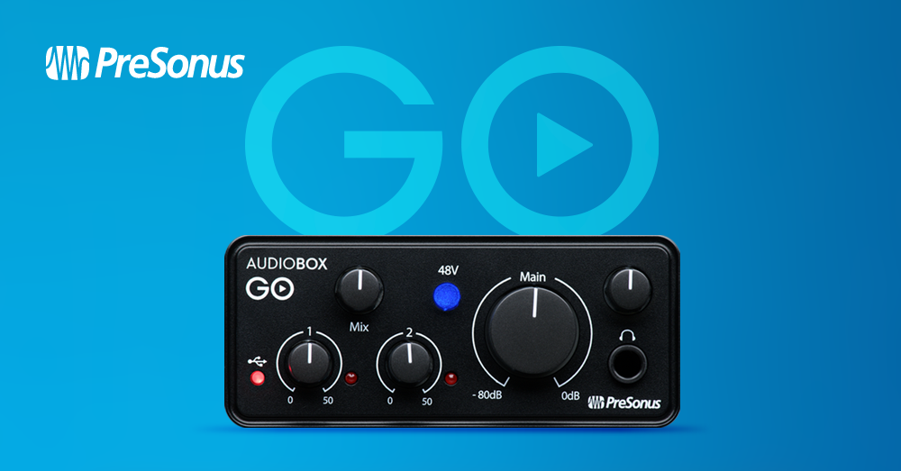 PreSonus | AudioBox GO - PRESONUS史上最もコンパクトでリーズナブル 