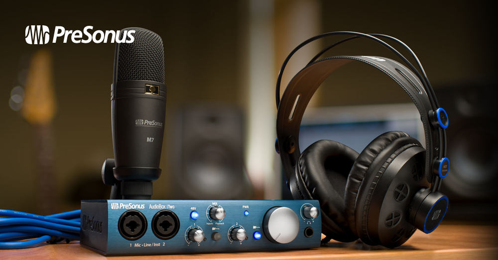 DTMセット　iTwo　Studio　オーディオインターフェイス　Studio　On　ヘッドホン　マイク　PreSonus　AudioBox