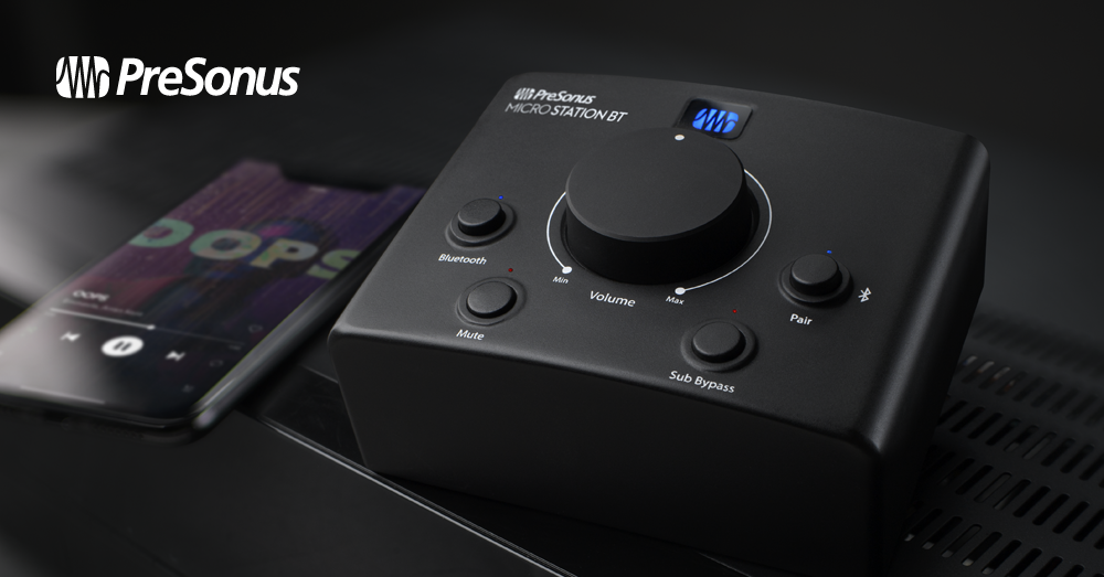 PreSonus | MicroStation BT - Bluetooth対応モニター・コントローラー 